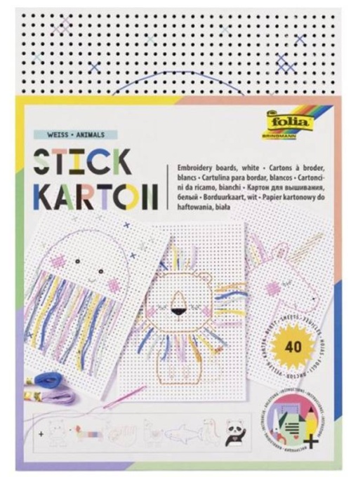 Set 40 Foi de carton perforat pentru cusut F2324