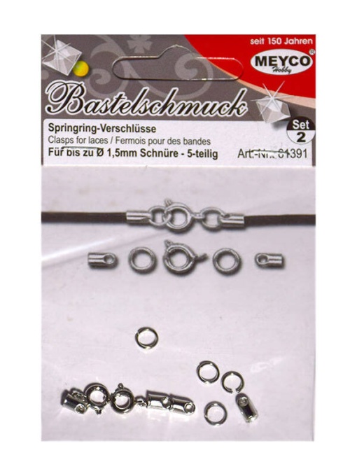 Set de 2 carabine cu arc argintii 1,5 mm Meyco 61391