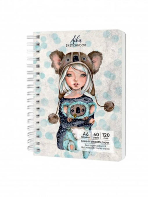 Sketchbook cu spira Aika 60 file 120 g/mp Having a lovely time Drasca
