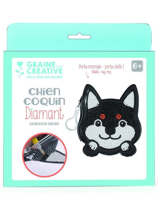 Kit mozaic cu diamante, portmoneu catel Graine Creative 750221
