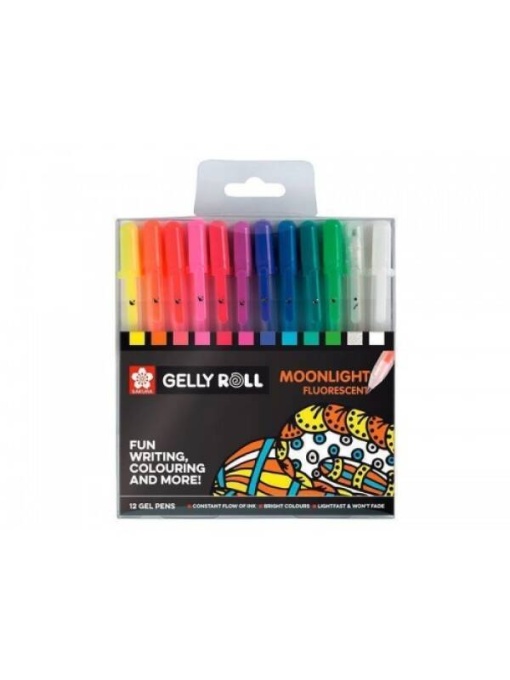 Set 12 pixuri Gelly Roll Moonlight Fluo Sakura POXPGBMOO12