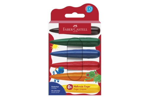 Set 6 Creioane Cerate Model Degete Faber-Castell FC120409