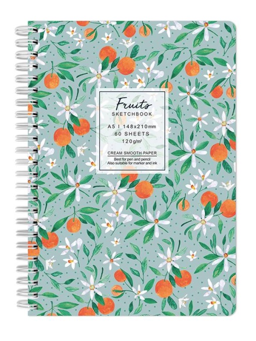 Sketchbook fruits 120g 60 file tangerines Drasca