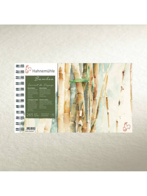 Carnet de voiaj Mixed Media Bamboo 15.3 x 25 cm, 15 file Hahnemuhle 10628549