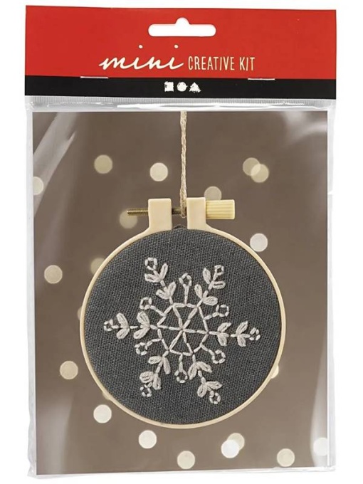 Mini-Kit creatie Broderie Fulg de Nea - Iarna Creativ Company 977487