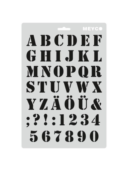 Sablon font Saloon Meyco 66053