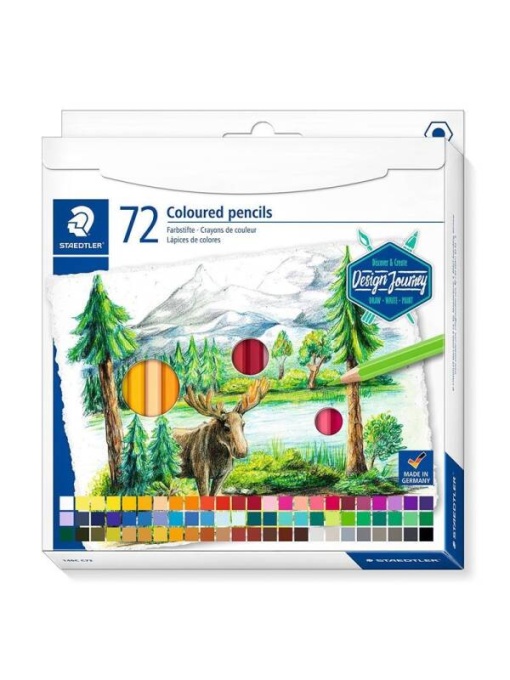 Set 72 creioane colorate Design Journey 146C Staedtler 146CC72