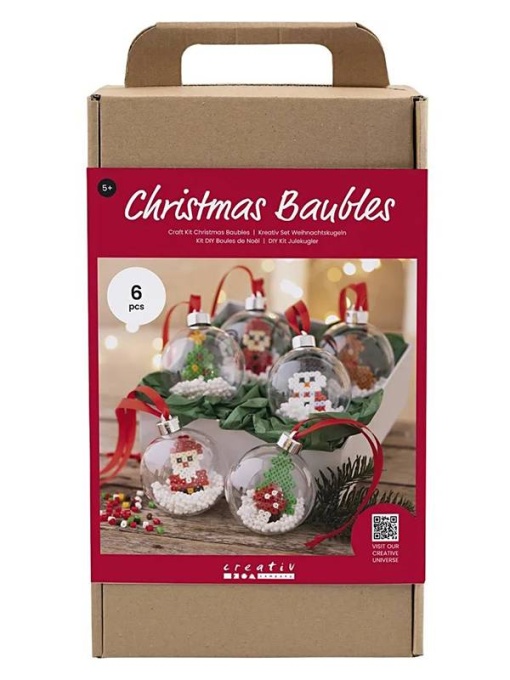 Kit creativ pentru realizarea de globulete de Craciun 977582