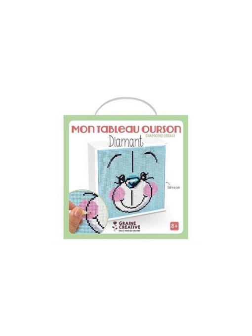 Kit mozaic cu strasuri Ursulet 20 x 20 cm Graine Creative 750240