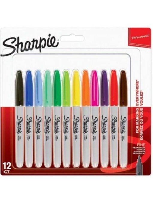 Set 12 markere permanente Sharpie 2065404