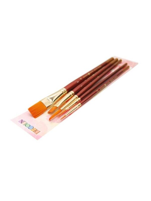 Set 5 pensule sintetice asortate nr. 3 Decola 1124507