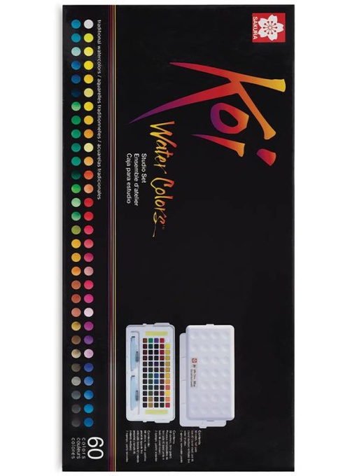 Set 60 acuarele Koi Sketchbox Sakura xncw-60n