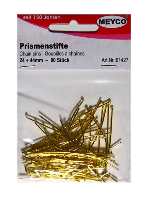 Set 80 accesorii pentru margelit, aurii 24 mm, 44 mm Meyco 61427