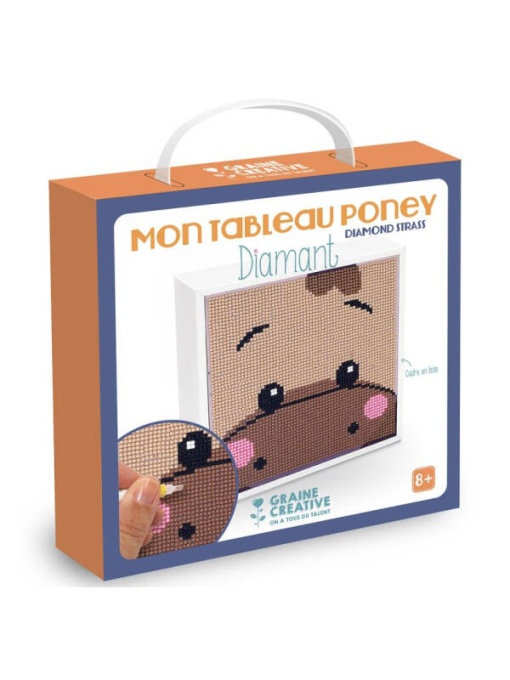 Kit mozaic cu strasuri Ponei 20 x 20 cm Graine Creative 750242