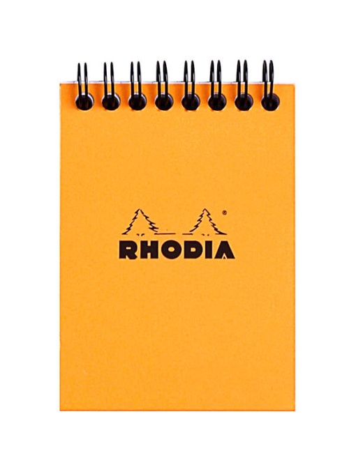 Notebook cu spira 7.5X10.5cm 80 file, 80g, patratele Rhodia 11500C