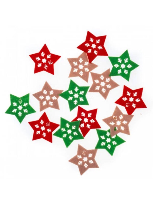 Set 15 stelute adezive din fetru, 4 cm Dp Craft DPFE-013