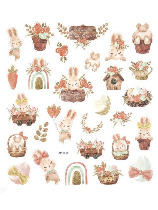 Set 28 abtibilduri Paste rustic Dp Craft DPNK-161