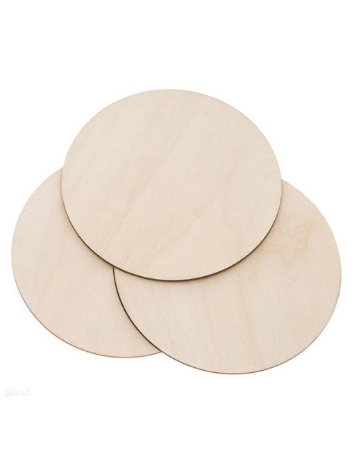 Set 3 ornamente lemn discuri 16,5cm Dp Craft dpdn-176