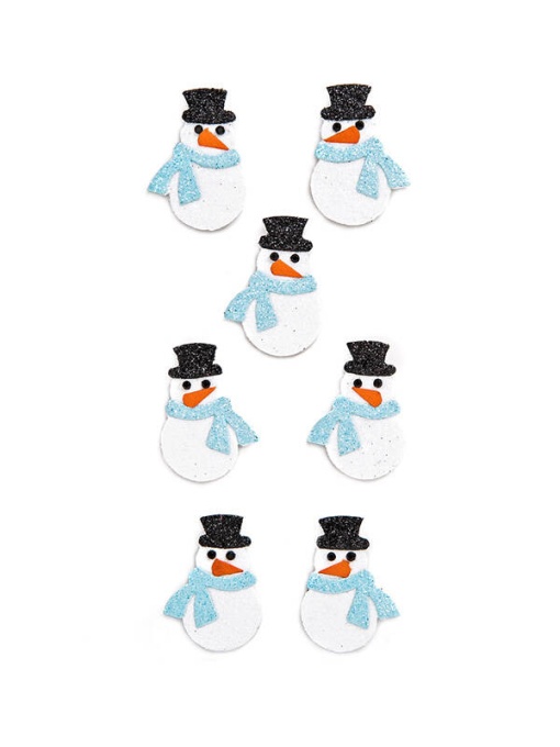 Set 7 stickere 3D om de zapada cu glitter Dp Craft DPNB-055