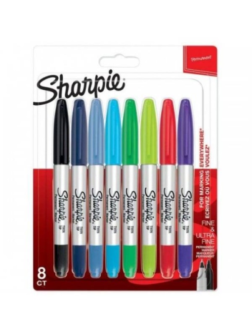 Set 8 markere Twin Tip Sharpie 1927094