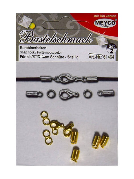 Set de 2 carabine aurii 10 mm Meyco 61464