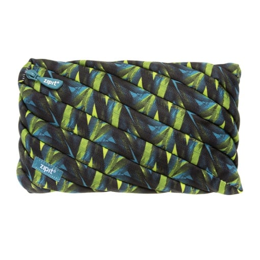 Penar cu Fermoar Zipit Fresh Jumbo Verde cu Flori ZP-422903