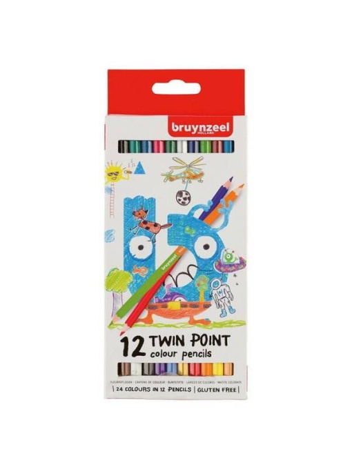 Set 12 creioane colorate Twin Point Bruynzeel 60112001