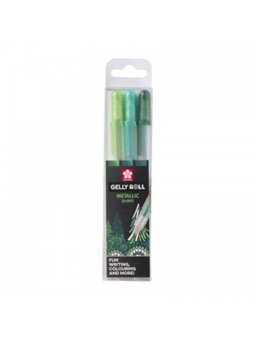 Set 3 pixuri Gelly Roll Metallic Forest Sakura POXPGBMET3B