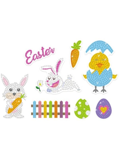 Set 8 Abtipilduri cu cristale, tematica de Paste Dp Craft KSZK-026