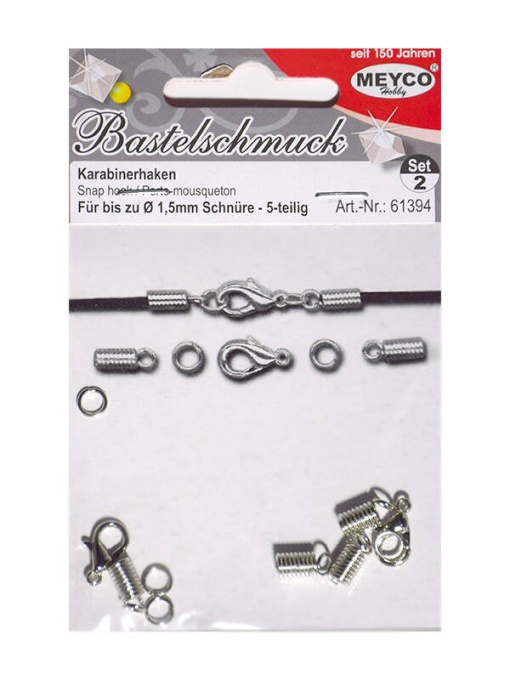 Set de 2 carabine argintii 12 mm Meyco 61394