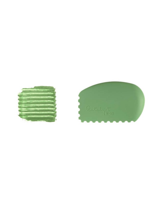 Spatula zimtata din silicon Catalyst Wedge Princeton nr. 3 PW03