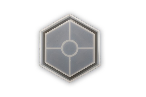 Matrita Silicon pentru Sapun Forma Hexagon 11,5cm Pentart 44052