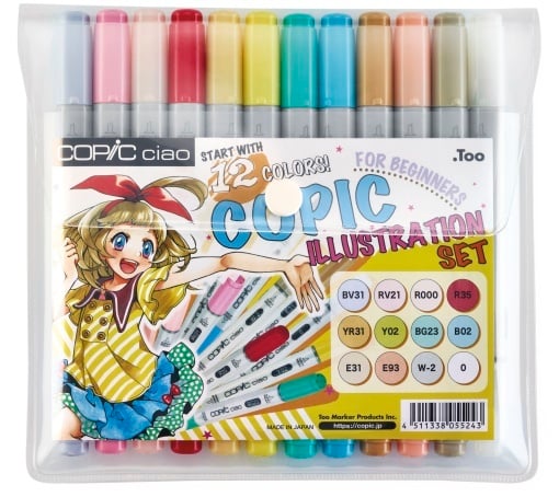 Set 12 Markere Copic Ciao Illustration + Carte de Colorat 22075912