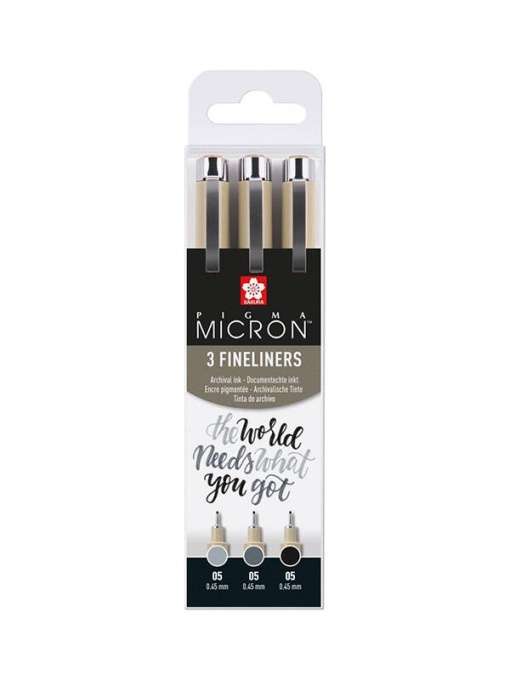 Set 3 fineliner Pigma Micron 05 Sakura POXSDK3B