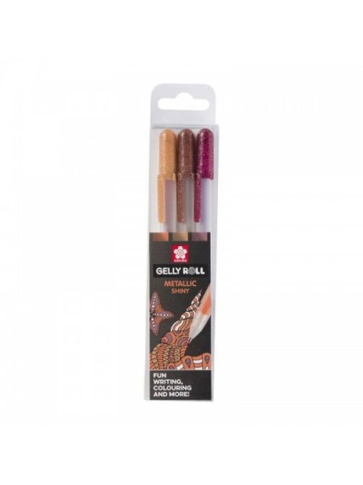 Set 3 pixuri Gelly Roll Metallic Nature Sakura POXPGBMET3D