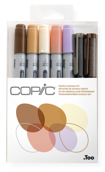Set 5 Markere + 2 Multilinere Doodle Kit People Copic Ciao 22075671