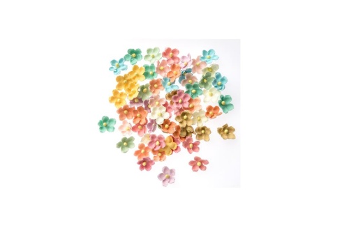 Set 60 Flori de Hartie 2cm Rainbow CEKP-001 Dp Craft