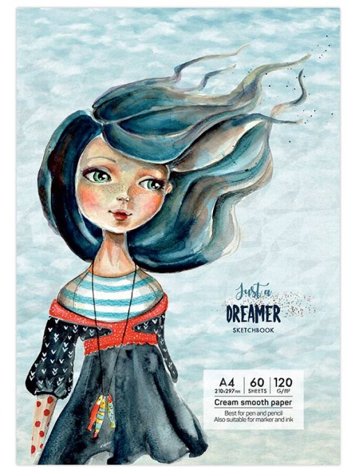 Sketchbook Having a lovely time 120g 60 file Just a dreamer