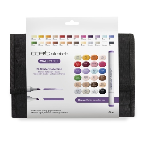 Penar Echipat Cu 24 Markere Copic Sketch Starter Set 21075424