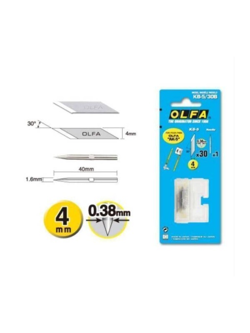 Set 30 lame 4mm KB-5 Olfa