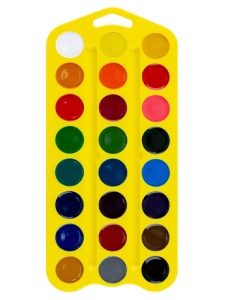 Acuarele cu miere set 24 in cutie de plastic Tsvetik 27421678