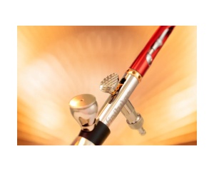 Aerograf Infinity CRPlus 2024 2in1 cu 0.25mm si 0.44mm + Cupa 2ml si 4ml Titanium Harder & Steenbeck 122233