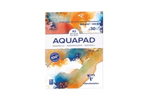 Bloc Clairefontaine Aquapad A3, 30 file, 300g pentru Acuarela