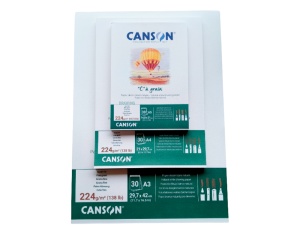 Bloc de Desen 224g Canson C a grain Lipit pe Latura Scurta