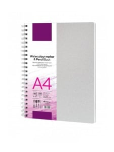 Bloc markere si creioane acuarelabile 220 g/mp 40 file Drasca