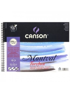 Bloc Montval Acuarela Torchon 270g/mp Canson