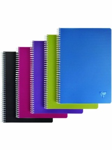Caiet cu spira seria Linicolor Intensive 90 file A4 90g Clairefontaine