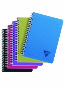 Caiet cu spira seria Linicolor Intensive 90 file A5 90g Clairefontaine