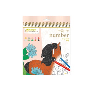 Carte De Colorat Graffy Pop Number Cai Avenue Mandarine GY109C - Img 3