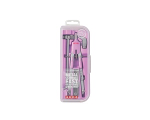 Compas pentru geometrie 5 piese in cutie din plastic pastel CO9PAS Arda